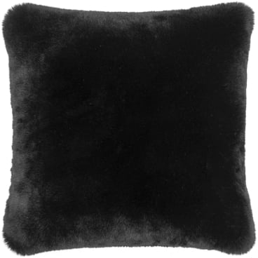 pad EVITA Kissenhülle Kunstfell-Optik 45 x 45 cm, Schwarz, Polyester, mit Reißverschluss 45x45 cm - Bild-Darstellung des Produktes 1