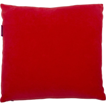 farbenfreunde Nicky-Kissenhülle quadratisch 40x40 cm, Rot – 80% Baumwolle / 20% Polyester, mit Reißverschluss 40x40 cm - Bild-Darstellung des Produktes 1