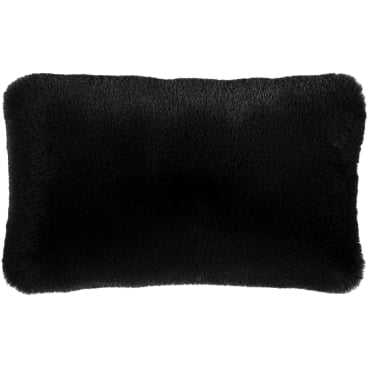 pad EVITA Kissenhülle in Kunstfell-Optik, 35 x 60 cm, schwarz, 100% Polyester, mit Reißverschluss 35x60 cm - Bild-Darstellung des Produktes 1