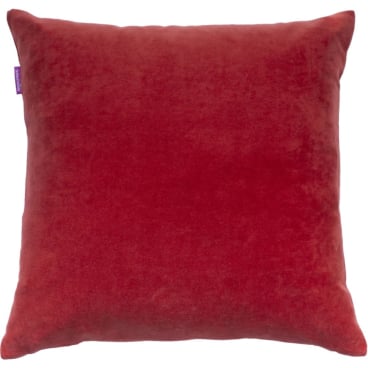 farbenfreunde Nicky Kissenhülle 50x50 cm, rot, samtweich, Öko-Tex-zertifiziert, Made in Germany 50x50 cm - Bild-Darstellung des Produktes 1