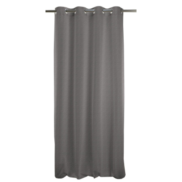 APELT Basic Easy Ösen-Vorhang, 122 x 245 cm, grau – Polyester mit Leinenstruktur 122x245 cm - Bild-Darstellung des Produktes 1