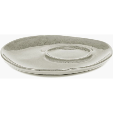 SERAX La Mère Untertasse, handgefertigtes Steinzeug, Ø 14,5 cm, Weiß Ø 14,5 cm, Weiß - Bild-Darstellung des Produktes 1