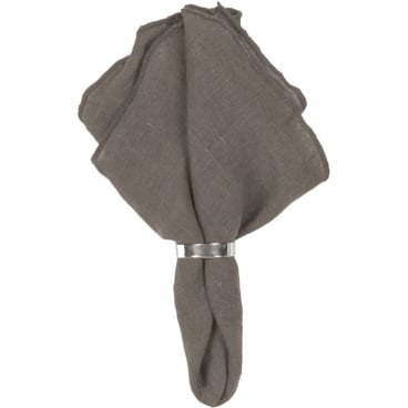 Broste Copenhagen Gracie Leinen-Serviette 45 x 45 cm, grau 45x45 cm - Bild-Darstellung des Produktes 1