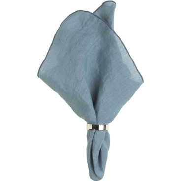 Broste Copenhagen Gracie Serviette – 100% Leinen, blau, 12er-Set pro blue - Bild-Darstellung des Produktes 1