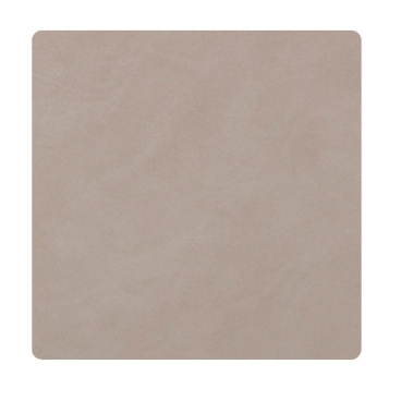 Lind DNA Square Nupo Glasuntersetzer, recyceltes Leder & Naturkautschuk, hellgrau light grey - Bild-Darstellung des Produktes 1