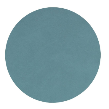 Lind DNA Circle Nupo Glasuntersetzer Ø 10 cm – recyceltes Leder & Naturkautschuk, blau Ø 10 cm - Bild-Darstellung des Produktes 1