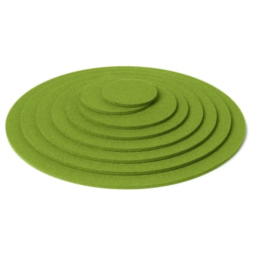 HEY-SIGN Untersetzer rund, Naturfilz 100% Schurwolle, 5 mm, maigrün, Made in Germany maigrün - Bild-Darstellung des Produktes 1