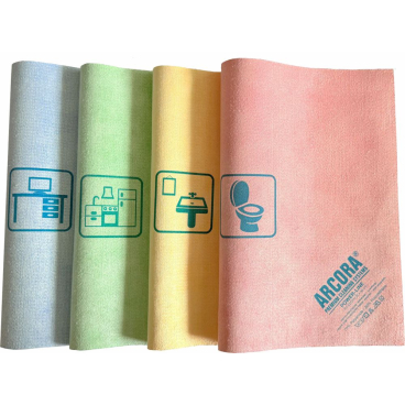 Arcora POWER-LINE Microfasertuch, 35 x 40 cm 1 Karton = 100 Stück, Farbe: blau - Bild-Darstellung des Produktes 1