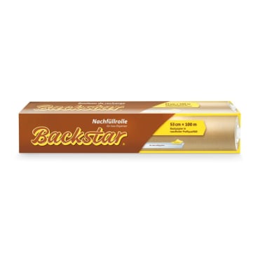 Backstar Cut Nachfüllrolle Backpapier, 53 cm x 100 m 1 Karton = 4 Packungen à 53 cm x 100 m - Bild-Darstellung des Produktes 1