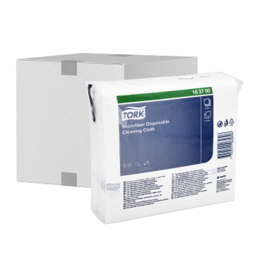 Tork Mikrofaser Einweg Reinigungstücher Weiß, 1-lagig 1 Karton = 8 Packungen à 40 Stück - Bild-Darstellung des Produktes 1