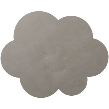 Lind DNA CLOUD Nupo KIDS Platzset, 31x38 cm, recyceltes Leder, grau. 31x38 cm - Bild-Darstellung des Produktes 1