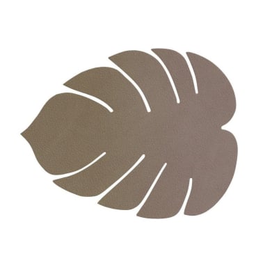 Lind DNA Monstera Leaf Nupo Glasuntersetzer, recyceltes Leder & Naturkautschuk, army green. army green - Bild-Darstellung des Produktes 1