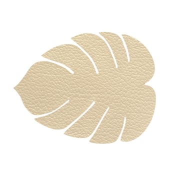 Lind DNA Monstera Leaf Hippo Glasuntersetzer – Gold. gold - Bild-Darstellung des Produktes 1