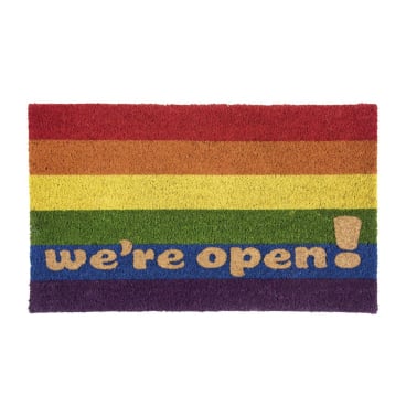 pad LIFESTYLE Fußmatte – 60% Polyvinylchlorid / 40% Kokos, maritimes Anker-Design mit großem Schriftzug, leicht zu reinigen. open - Bild-Darstellung des Produktes 1