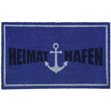 pad LIFESTYLE Fußmatte – 60% Polyvinylchlorid / 40% Kokos, maritimes Anker-Design mit großem Schriftzug, leicht zu reinigen. Home - Bild-Darstellung des Produktes 1