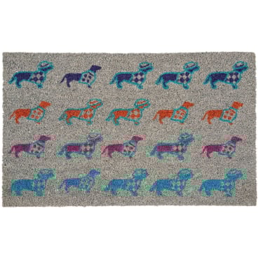 pad LIFESTYLE Fußmatte – 60% Polyvinylchlorid / 40% Kokos, maritimes Anker-Design mit großem Schriftzug, leicht zu reinigen. Dackel - Bild-Darstellung des Produktes 1