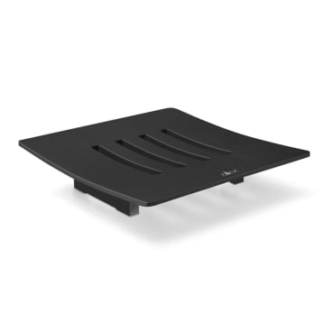 ZACK ABBACO Seifenablage, pulverbeschichteter 18/10 Edelstahl, schwarz. 10,5 x 10,5 cm - Bild-Darstellung des Produktes 1