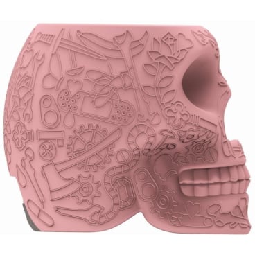 qeeboo Mexico MINI Powerbank Akku, rosa Totenkopf-Design. pink - Bild-Darstellung des Produktes 1