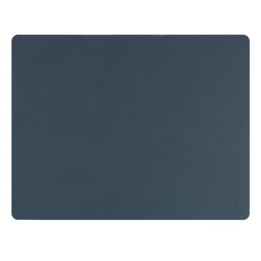 Lind DNA Square Nupo Tischset – nachhaltiges, schmutz- und wasserabweisendes Platzset aus recyceltem Leder und Naturkautschuk. dark blue - Bild-Darstellung des Produktes 1