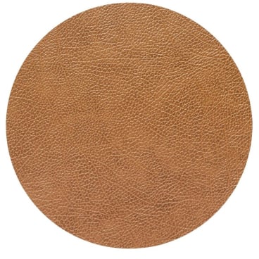 Lind DNA Circle Hippo Tischset – recyceltes Leder & Naturkautschuk, extrem stabil und wasserabweisend. Ø 40 cm - Bild-Darstellung des Produktes 1