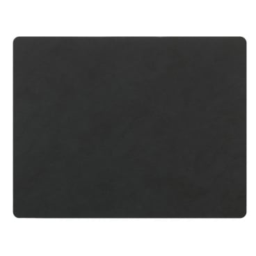 Lind DNA Square Nupo Tischset – nachhaltiges, schmutz- und wasserabweisendes Platzset aus recyceltem Leder und Naturkautschuk. black - Bild-Darstellung des Produktes 1
