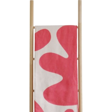 RIEMA FRIDA Wohndecke 150x200 cm aus Bio-Baumwolle, rot, Made in Germany. 150x200 cm - Bild-Darstellung des Produktes 1