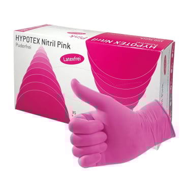 HYPOTEX Nitril  Pink 100 Stück, Größe: S - Bild-Darstellung des Produktes 1