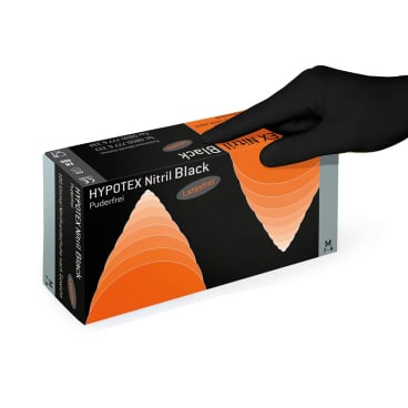 HYPOTEX Nitril Schwarz 100 Stück, Größe: XL - Bild-Darstellung des Produktes 1