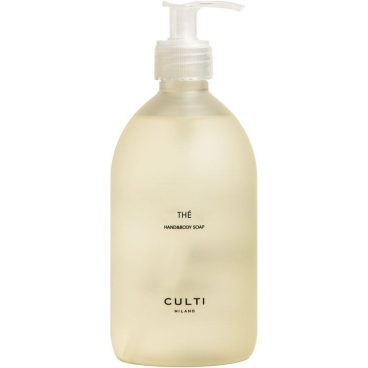 CULTI Hand & Bodysoap The Satin Flüssigseife 500 ml, blickdichte PET-Pumpspender, Sencha-Tee & Bergamotte. 500 ml - Bild-Darstellung des Produktes 1