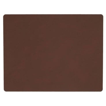 Lind DNA Square Nupo Tischset – nachhaltiges, schmutz- und wasserabweisendes Platzset aus recyceltem Leder und Naturkautschuk. dark brown - Bild-Darstellung des Produktes 1
