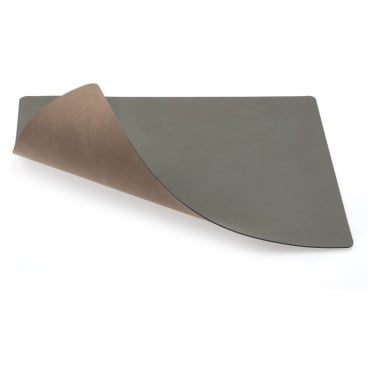 Lind DNA Double Square Nupo Tischset, wendbar aus recyceltem Leder und Naturkautschuk, äußerst stabil, schmutz- und wasserabweisend, mit feuchtem Tuch oder Fensterspray abwischbar, hergestellt in Dänemark. 35x45 cm - Bild-Darstellung des Produktes 1