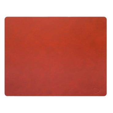 Lind DNA Square Nupo Tischset – nachhaltiges, schmutz- und wasserabweisendes Platzset aus recyceltem Leder und Naturkautschuk. sienna - Bild-Darstellung des Produktes 1