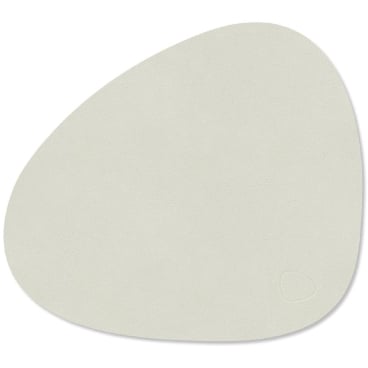 Lind DNA Curve Nupo Tischset, klein – nachhaltiges Design aus recyceltem Leder und Naturkautschuk, wasser- und schmutzabweisend. linen - Bild-Darstellung des Produktes 1