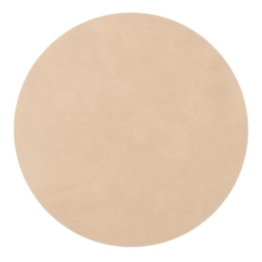 Lind DNA Circle Nupo Tischset – nachhaltiges, wasserabweisendes Tischset aus recyceltem Leder und Naturkautschuk. sand - Bild-Darstellung des Produktes 1