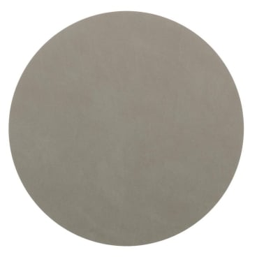 Lind DNA Circle Nupo Tischset – nachhaltiges, wasserabweisendes Tischset aus recyceltem Leder und Naturkautschuk. light grey - Bild-Darstellung des Produktes 1