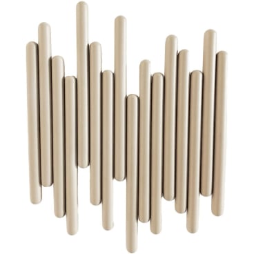 XLBoom TUUB Wandhaken – handgefertigt, modernes Design von Jeffrey Huyghe, vielseitig einsetzbar. Large - 30,5x6x37,5 cm - Bild-Darstellung des Produktes 1