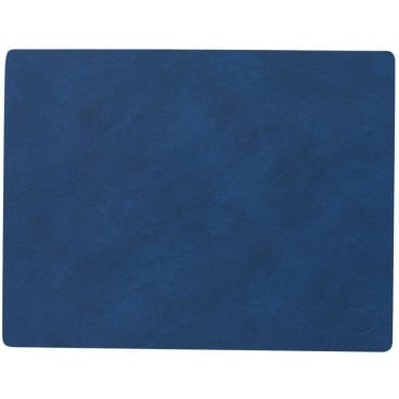 Lind DNA Square Nupo Tischset – nachhaltiges, schmutz- und wasserabweisendes Platzset aus recyceltem Leder und Naturkautschuk. midnight blue - Bild-Darstellung des Produktes 1