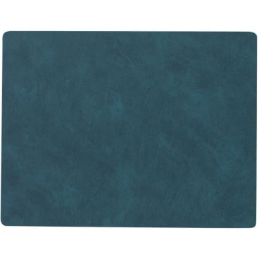 Lind DNA Square Nupo Tischset – nachhaltiges, schmutz- und wasserabweisendes Platzset aus recyceltem Leder und Naturkautschuk. dark green - Bild-Darstellung des Produktes 1