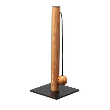 Lind DNA String Roll Holder Bull Küchenrollenhalter, recyceltes Leder & Eichenholz, schwarz. black - Bild-Darstellung des Produktes 1