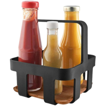 Eva Solo Nordic Kitchen Tisch-Organizer, FSC‑Bambus & Kunststoff, schwarz — Design by Tools schwarz - Bild-Darstellung des Produktes 1