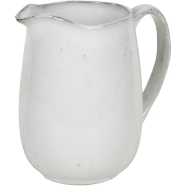 Broste Copenhagen Nordic Sand Milchkanne 1000 ml – Steingut mit reaktiver Glasur, grau 1000 ml - Bild-Darstellung des Produktes 1