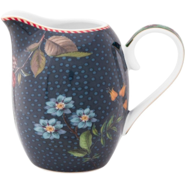 Pip Studio Berry Blues Milchkännchen, 250 ml, Porzellan mit Blumen- und Beerendekor. 250 ml - Bild-Darstellung des Produktes 1