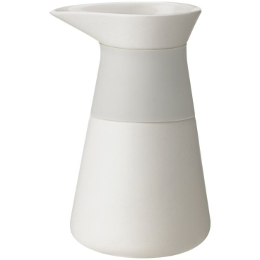 stelton Theo Milchkännchen 0,4 l, Steinzeug mit Silikonring, natur/beige. 400 ml, natur/beige - Bild-Darstellung des Produktes 1