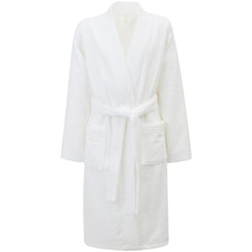 Lexington Unisex Structured Kimono-Bademantel, Baumwolle/Tencel-Mischung, ÖKO-TEX-zertifiziert, 2 Taschen, verstellbarer Bindegürtel. XL - Bild-Darstellung des Produktes 1