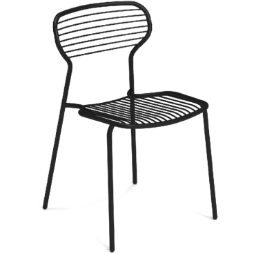 emu APERO Stuhl – pulverbeschichteter Stahl, zeitgenössisches Design von Martin Drechsel, in verschiedenen Farben erhältlich, hergestellt in Italien. schwarz - Bild-Darstellung des Produktes 1