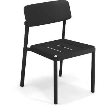 emu SHINE Stuhl – Aluminium-Design von Arik Levy, leichtes, modernes Sitzmöbel mit angenehmem Sitzkomfort, in verschiedenen Farben erhältlich. schwarz - Bild-Darstellung des Produktes 1