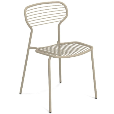 emu APERO Stuhl – pulverbeschichteter Stahl, zeitgenössisches Design von Martin Drechsel, in verschiedenen Farben erhältlich, hergestellt in Italien. taupe - Bild-Darstellung des Produktes 1