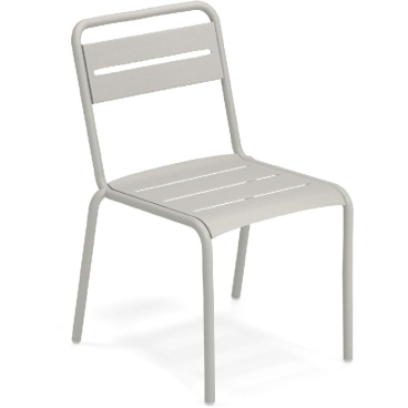 emu STAR Stuhl aus Stahl – komfortabel, klassisches Design, hergestellt in Italien. zement - Bild-Darstellung des Produktes 1