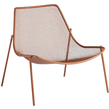 emu ROUND Loungesessel, rot – Design Christophe Pillet, gefertigt in Italien. Roter Ahorn - Bild-Darstellung des Produktes 1