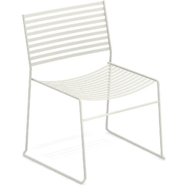 emu AERO Loungesessel – stapelbarer Loungesessel aus Stahl, formschönes Design, leichtes Gestell, verschiedene Farben. weiß - Bild-Darstellung des Produktes 1